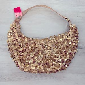 NWT prezzo gold evening bag